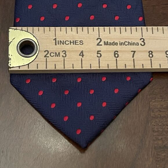 Izod Blue Red 100% Polyester Men’s Neck Tie Made In China - Picture 4 of 9